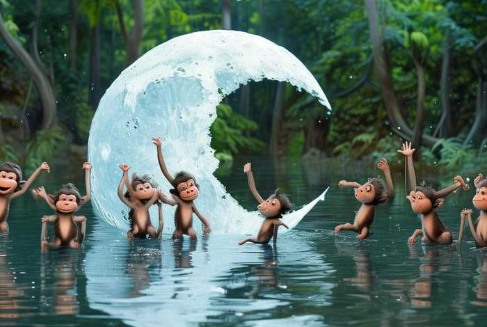 宝宝讲故事视频猴子捞月亮 幼儿讲猴子捞月亮的故事视频