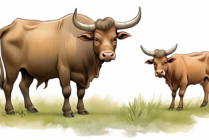 大牛和小牛的故事、小牛和大牛的故事伊索寓言