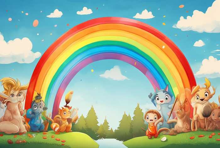 彩虹的故事绘本故事；彩虹的故事绘本故事教案