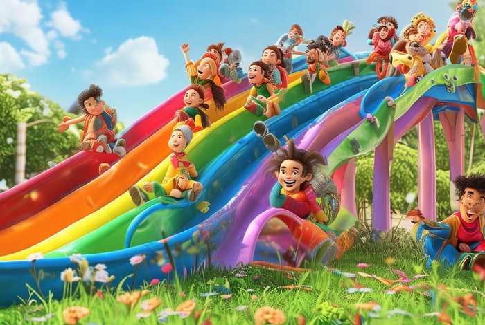 彩虹滑道动画片 彩虹滑道动画片免费观看