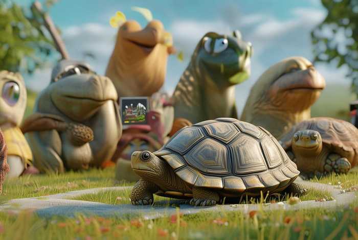 播放乌龟赛跑的故事、播放乌龟赛跑的故事视频