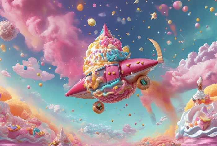 冰激凌火箭的童话故事、冰激凌火箭故事的图片