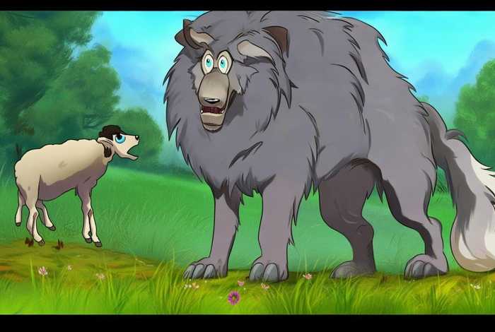 大灰狼吃小羊的故事（大灰狼吃小羊的故事在线听）
