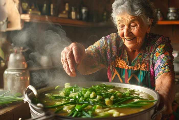 大葱故事；大葱的故事富翁老太太