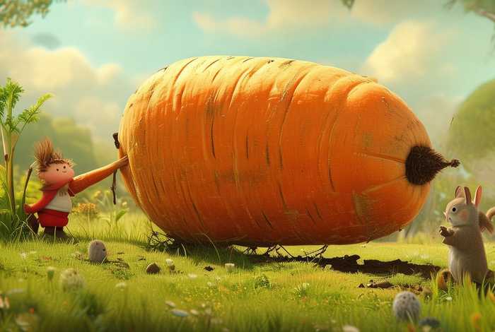 拔萝卜故事内容文字（拔萝卜故事内容简介怎么写）