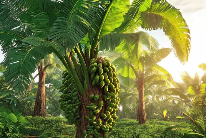 大香蕉树、大香蕉树简笔画