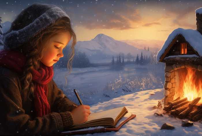 冰雪故事绘画；冰雪故事作文