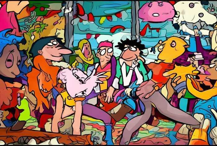 动漫故事会 动漫故事会简笔画