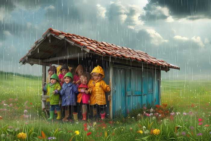 儿童躲雨故事 关于下雨躲雨的幼儿故事