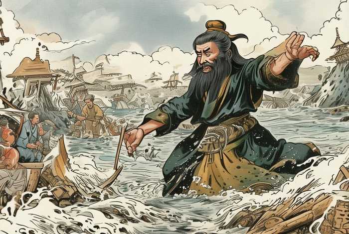 大禹治水的绘本故事图片、大禹治水的绘本故事图片大全