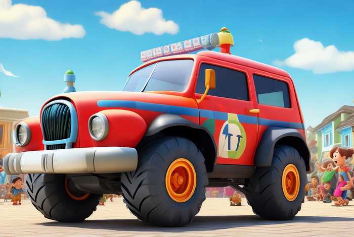 播放儿童动画片 - 播放儿童动画片大轮胎警车