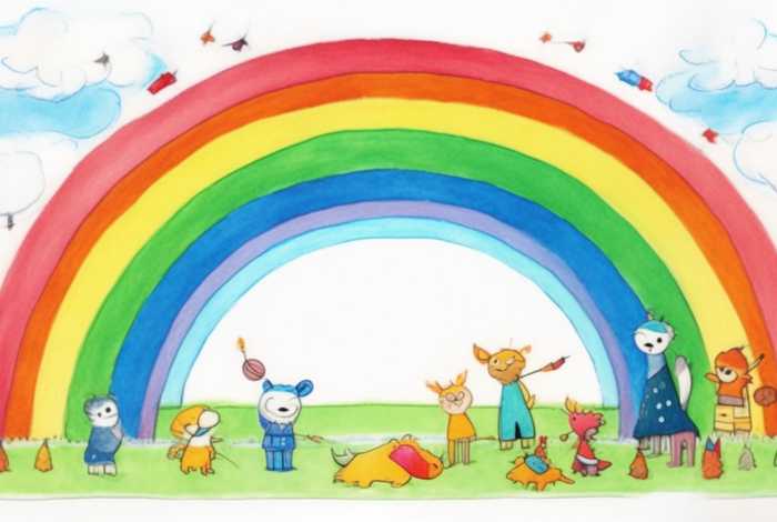彩虹故事绘本图片 - 彩虹故事绘本图片简笔画 彩虹故事绘本图片 - 彩虹故事绘本图片简笔画