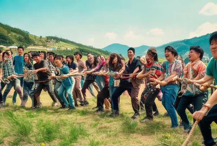 拔河儿歌顺口溜（拔河儿歌顺口溜视频）