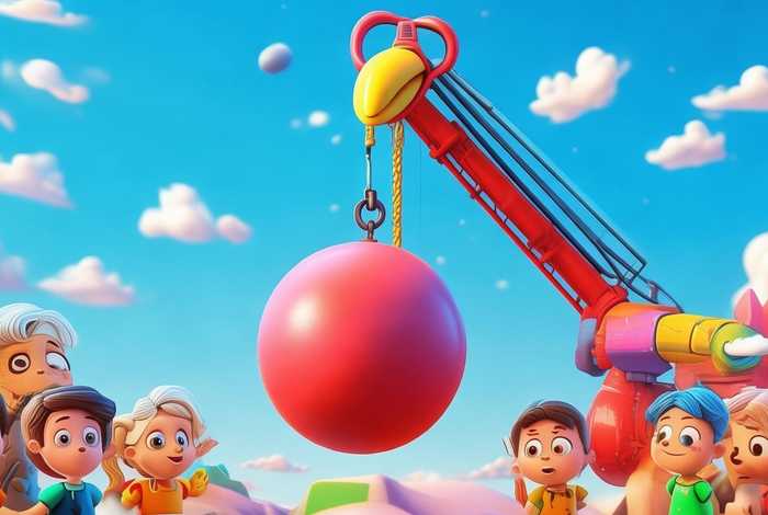 吊车儿童视频动画片；吊车少儿动画视频