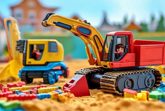 儿童铲车挖掘机故事 - 儿童玩具挖掘机铲车工程车