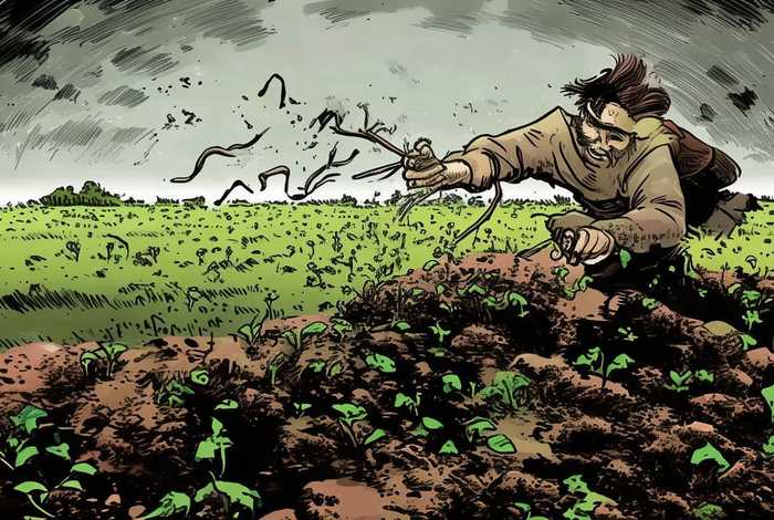 拔苗助长成语故事绘画；拔苗助长成语故事的绘画大全