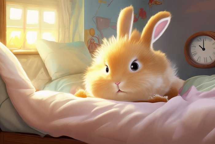 儿童赖床故事推荐 故事赖床的小兔子图片