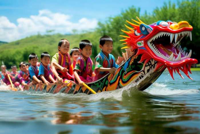 儿童赛龙舟表演、儿童赛龙舟表演文案