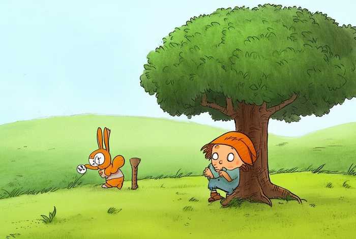 成语故事儿童画守株待兔(守株待兔的成语故事画一副连环画) 成语故事儿童画守株待兔(守株待兔的成语故事画一副连环画)