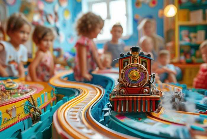 儿童铁轨火车（儿童玩具小火车带铁轨的）