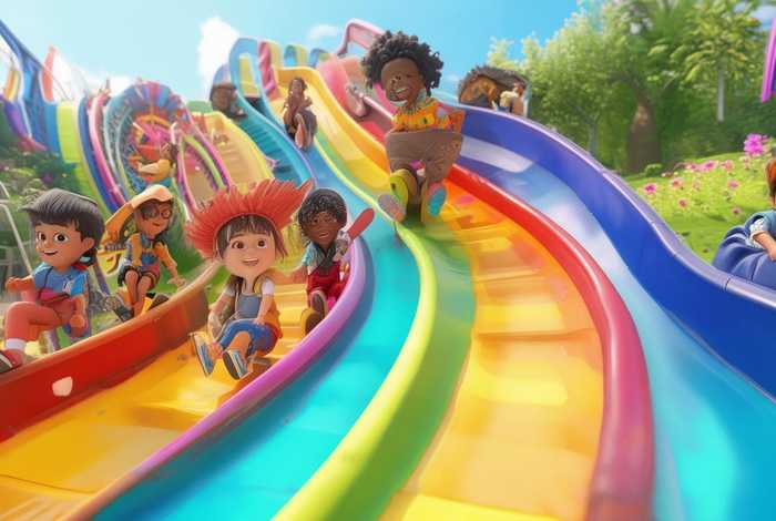 彩虹滑道动画片 彩虹滑道动画片免费观看