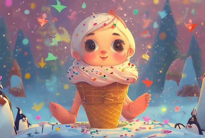冰淇淋 故事 - 冰淇淋的幼儿故事