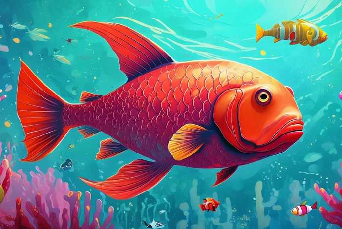 大红鱼绘本故事讲读；大红鱼绘本故事讲读图片