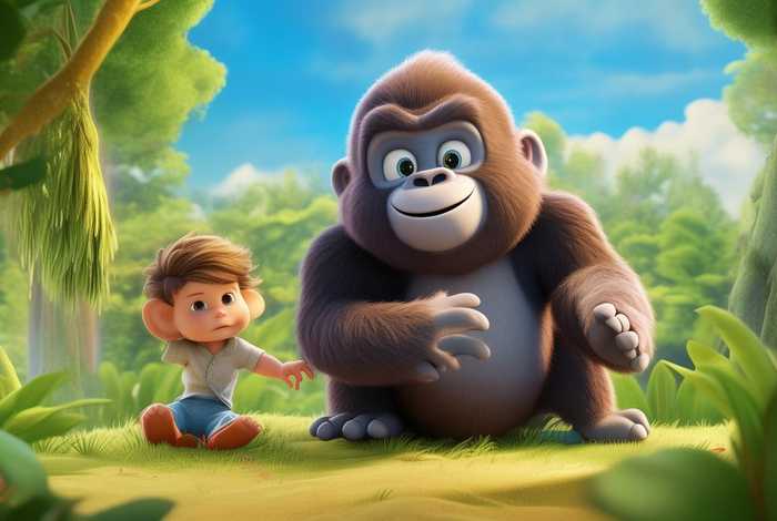 大猩猩的故事3-6岁儿童必读绘本、关于大猩猩的绘本故事