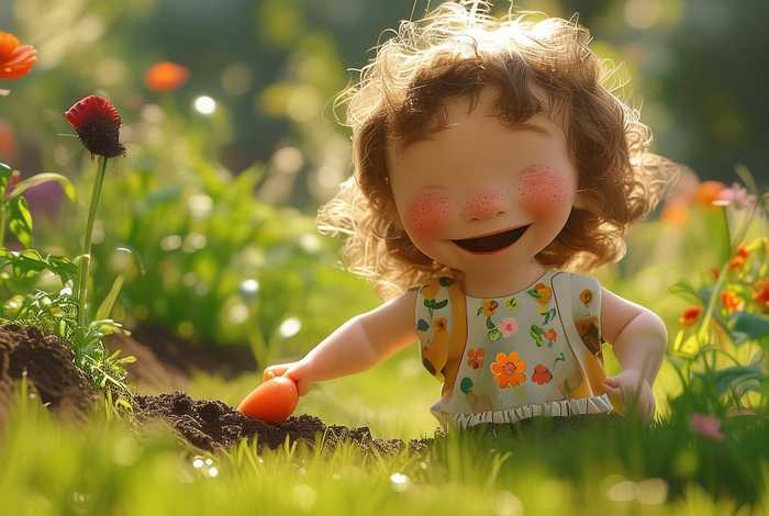 拔胡萝卜儿童故事，拔胡萝卜图片寓言故事