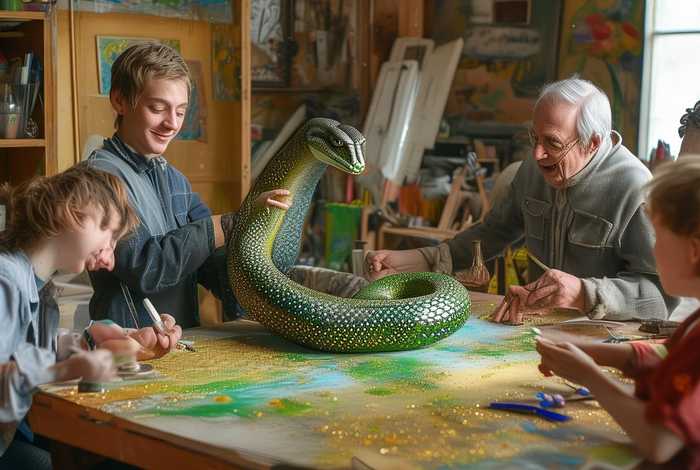 成语故事画蛇添足图片图文 成语故事画蛇添足绘本图片