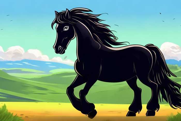 动画片黑骏马、黑骏马卡通版动画片