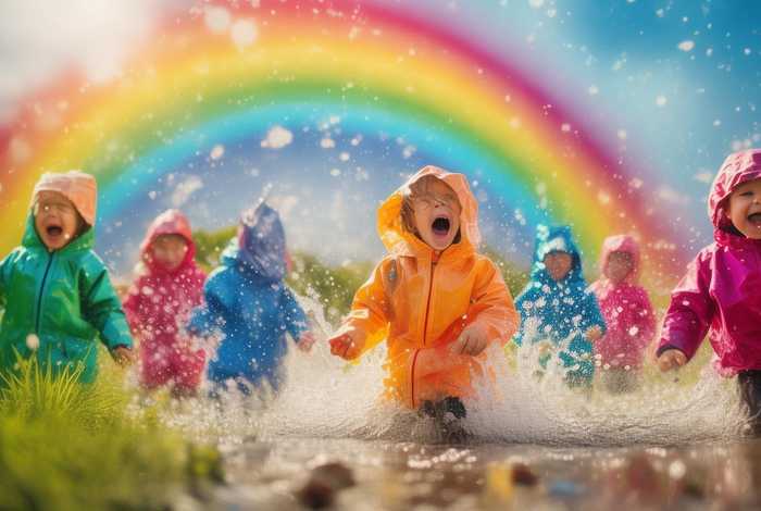 彩虹雨儿童故事 - 彩虹雨的幼儿故事