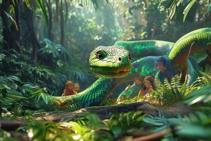 大蟒蛇儿童故事 - 大蟒蛇的故事视频