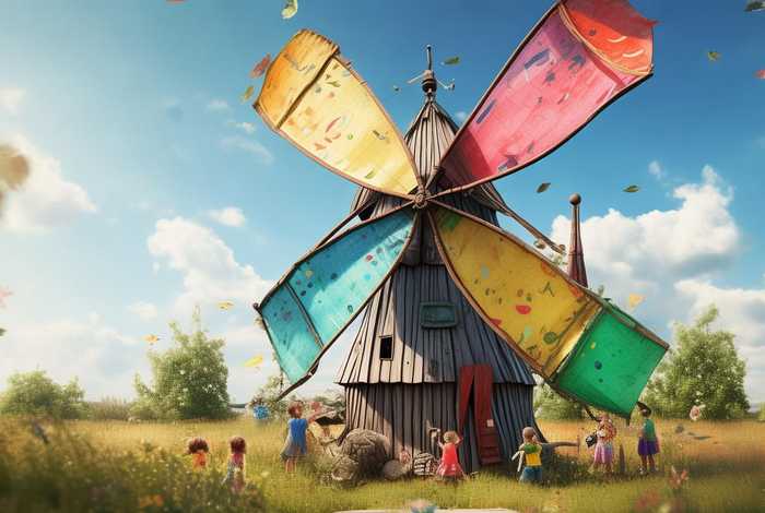 儿童讲故事大风车、大风车的故事可以给我讲一个吗