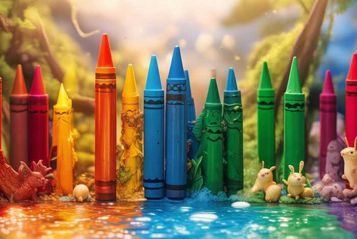 彩色蜡笔故事，彩色蜡笔的故事