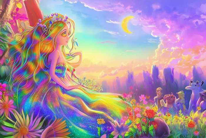 彩虹公主儿童睡前故事 我要听彩虹公主的故事