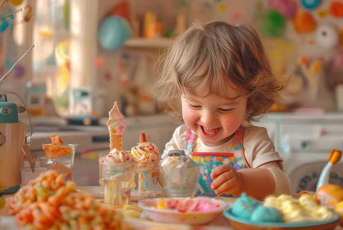 儿童雪糕小视频；小朋友做雪糕视频