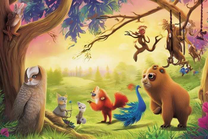 多种动物故事分角色；多种动物故事分角色的游戏