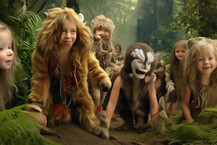 儿童野人真实故事大全、儿童野人装扮图片大全