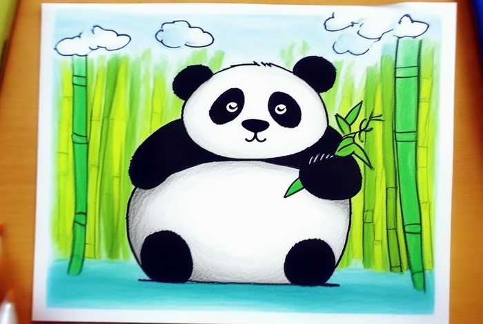 大熊猫儿童画（大熊猫儿童画简笔画）
