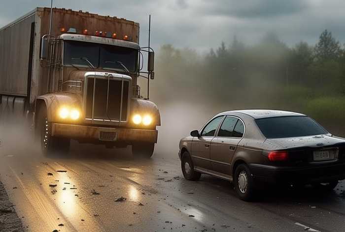 大货车撞车儿童故事 - 大货车撞小汽车模拟视频事故大全