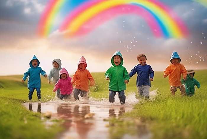 彩虹雨的儿童故事、彩虹雨的幼儿故事