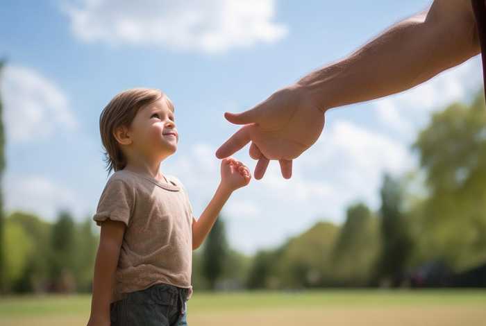 大手拉小手的简短故事、大手拉小手的简短故事50字