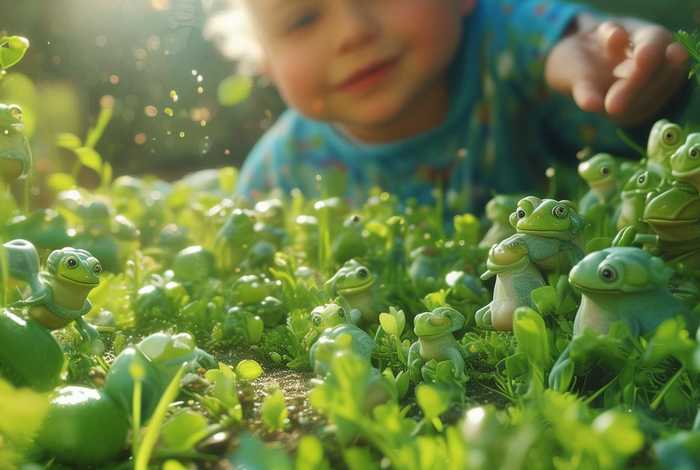 儿童青蛙种子画（你要蛙种子怎么画）