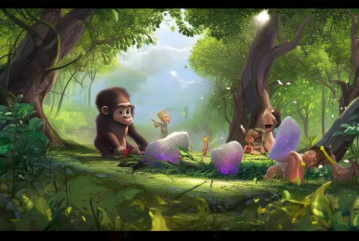 大猩猩的故事儿童故事 - 关于大猩猩的故事