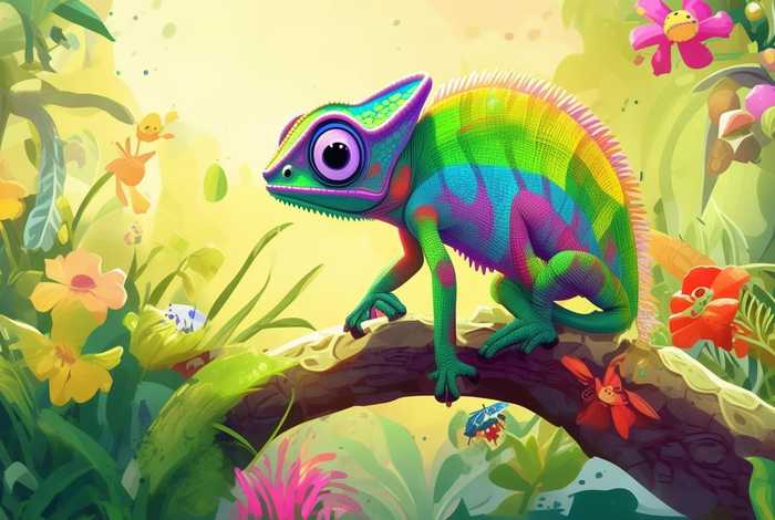 变色龙的故事儿童版；变色龙的幼儿故事