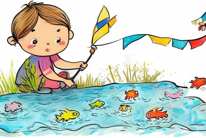儿童钓鱼图片简笔画 儿童钓鱼图片简笔画大全