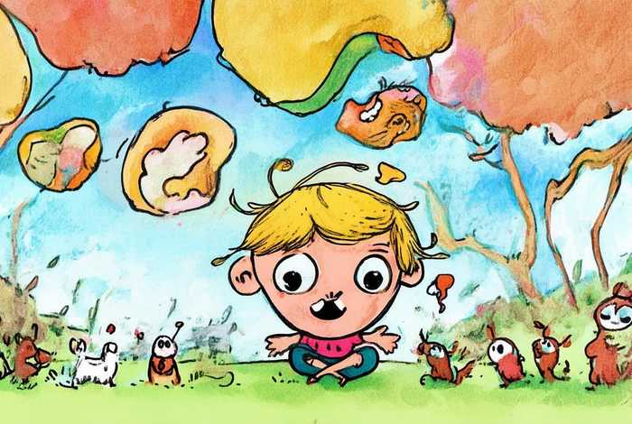 儿童讲故事简短小故事 简笔画，小孩讲故事简笔画