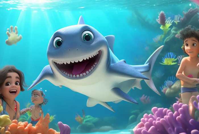 儿童鲨鱼故事连续播放，播放鲨鱼动画故事
