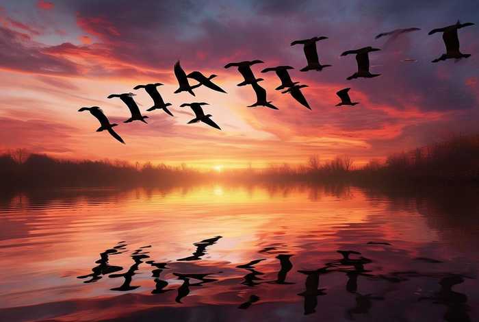 大雁大雁往南飞绘本故事（大雁往南飞故事告诉我们什么道理）